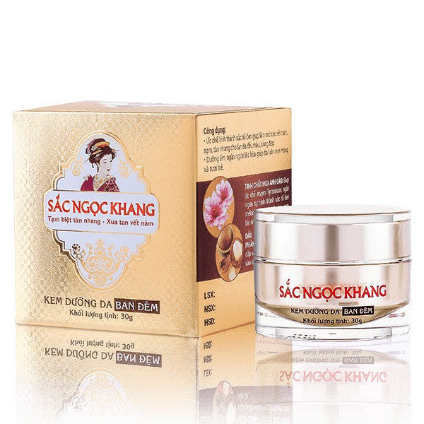 Bộ đôi kết hợp dưỡng da hoàn hảo 2 [Nước hoa hồng Sắc Ngọc Khang 145ml &amp; Kem dưỡng da ban đêm Sắc Ngọc Khang 30g]