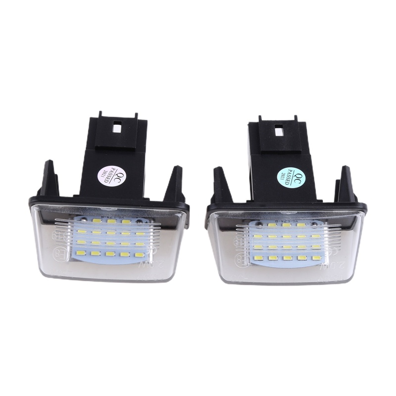 Set 2 Đèn LED 18 Bóng Gắn Biển Số Xe Citroen-C3-C4 / C5 / C6-206 207 307 308 406 206406307 Thảm Lót Chống Thấm Nước Chất Lượng