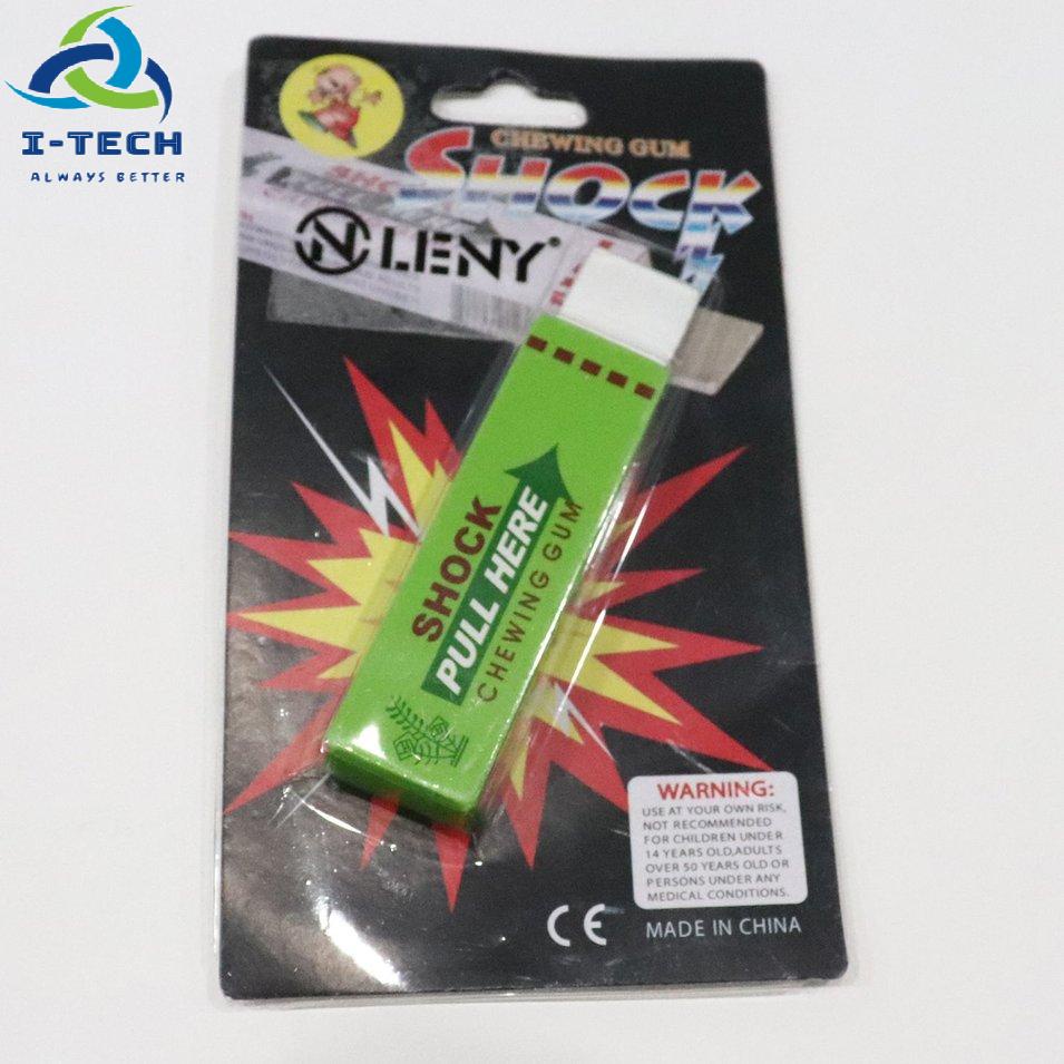 ⚡Khuyến mại⚡Fashionable Unique Fantastic Safety Trick Joke Funny Toys Electric Shock Shocking Chewing Gum Pull Out Head  for Gifts