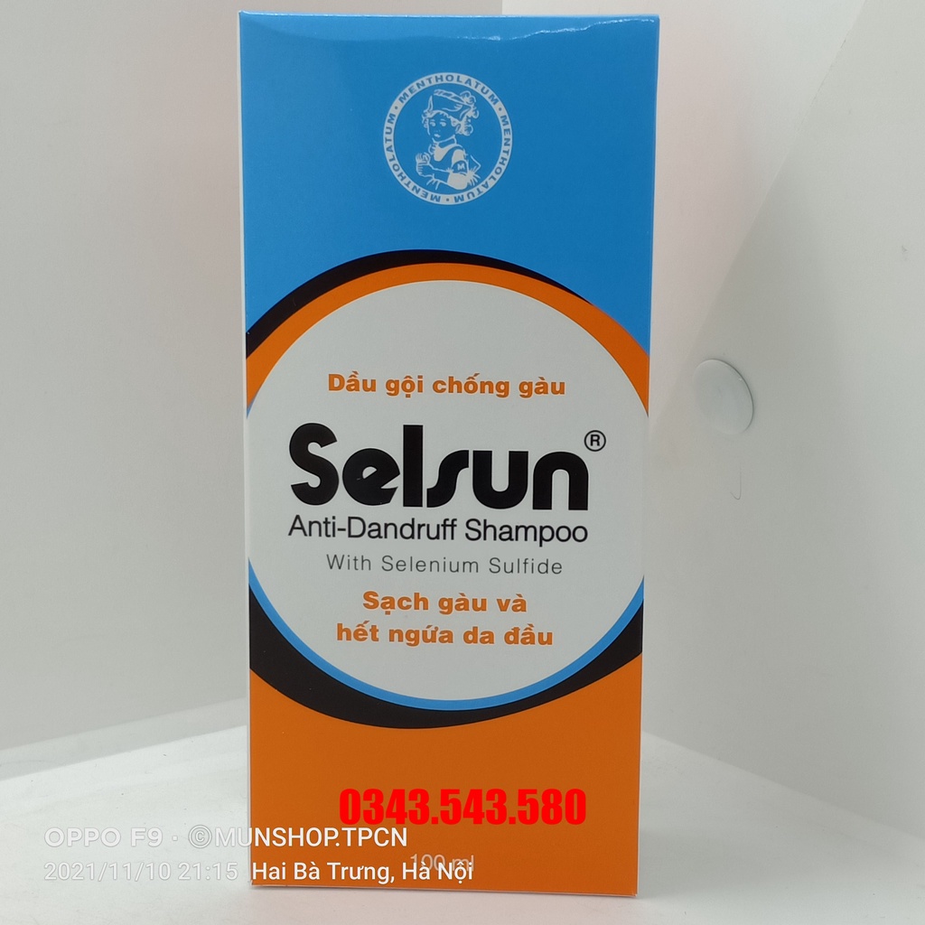 Bộ đôi giải pháp cho tóc gàu dầu gội - xả Selsun chai 100ml