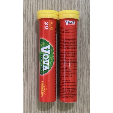 Viên Sủi VOVA DƯỠNG NÃO - Tupe / 20 viên Sủi - Phá tan căng thẳng, tập trung trí lực