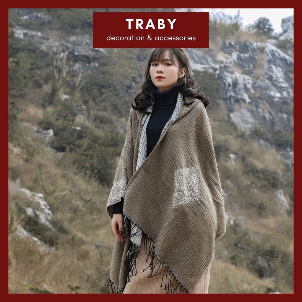 Áo choàng kẻ caro | BigBuy360 - bigbuy360.vn