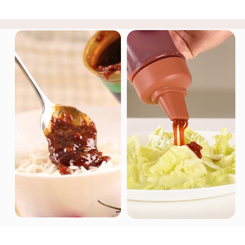 Chai Nhựa Dạng Bóp Đựng Nước Sốt Cà Chua Salad Tiện Lợi Cho Nhà Bếp