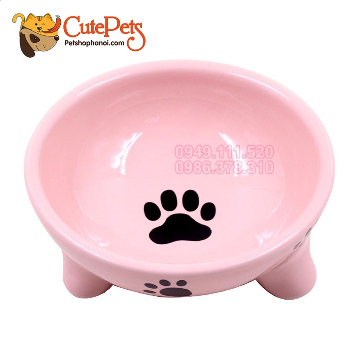 Bát sứ chống đổ dành cho chó mèo - CutePets