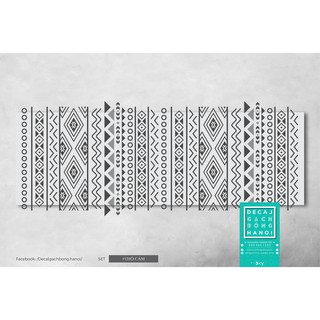 DECAL TRANG TRÍ TẾT HOA VĂN THỔ CẨM