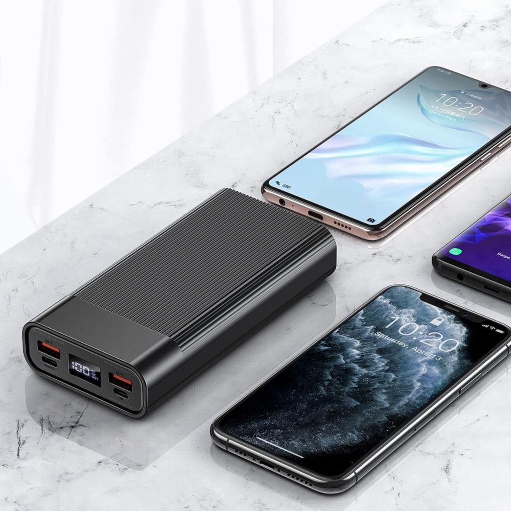 Pin dự phòng Rockspace P82 20.000mAh hỗ trợ sạc nhanh chuẩn QC,PD cho Samsung và iPhone