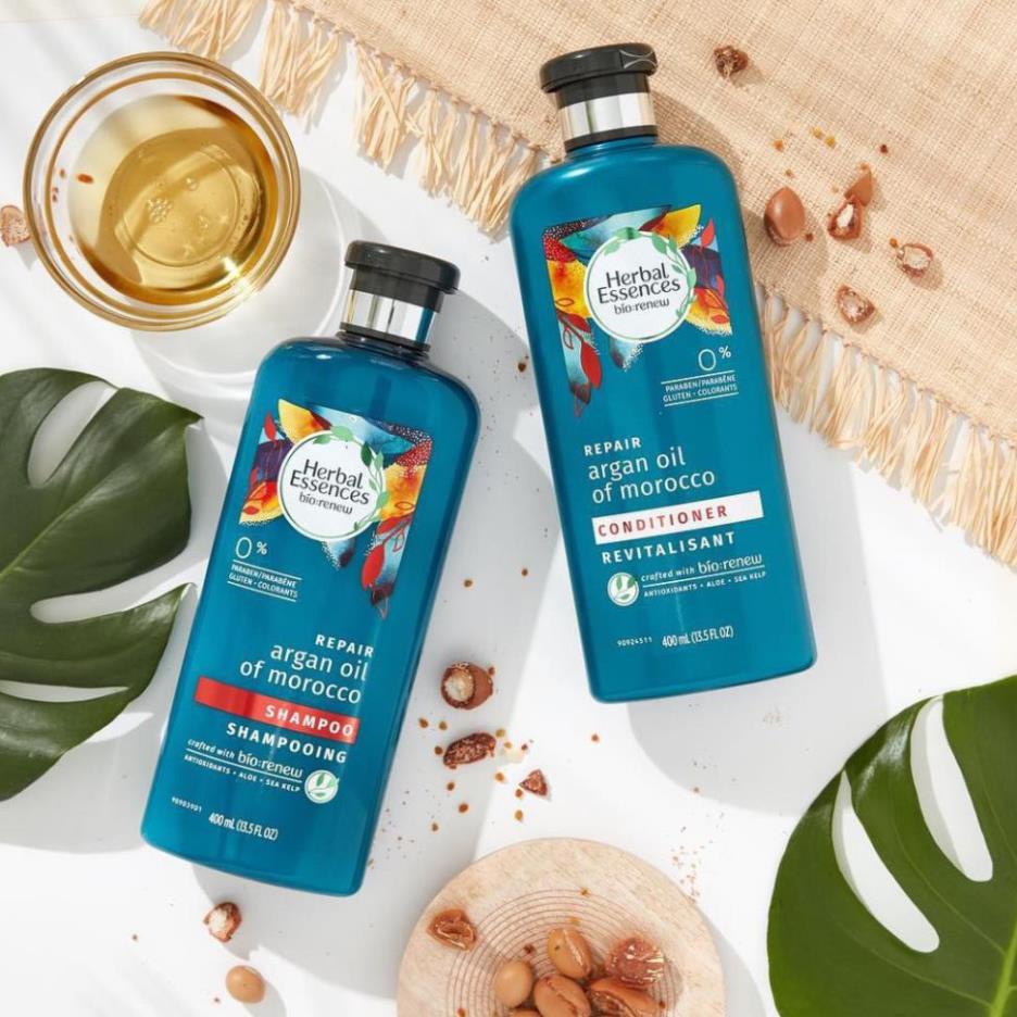 Bộ Gội Xả Herbal Essences Tinh Dầu Argan Morocco 400ml/ chai