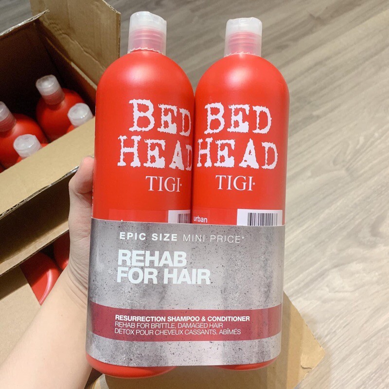 Cặp dầu gội xả TIGI Bed Head màu đỏ 1500ml