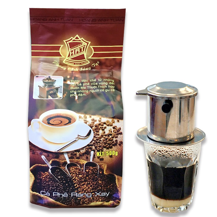 [ THƠM VÀ NGON LẮM ] Combo 2 bịch Cà phê pha Phin truyền thống Chồn 24h Coffee thượng hạng 500gr x 2 bịch chồn đỏ và 24h