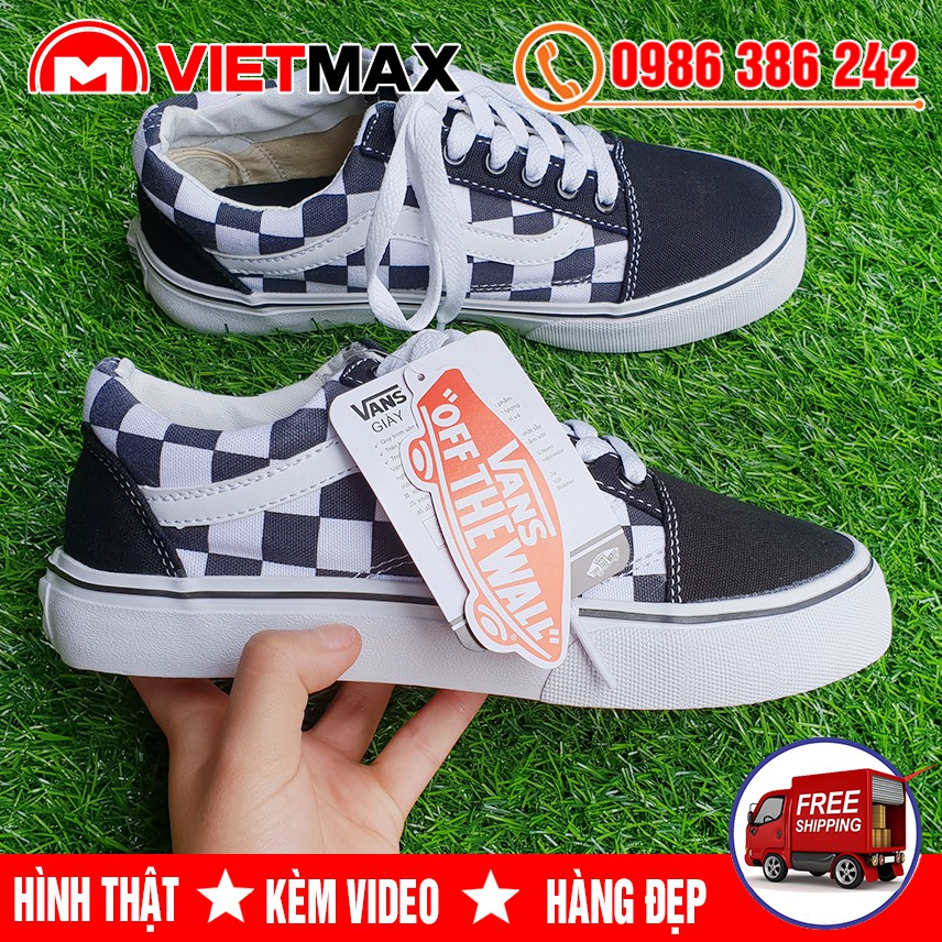 🔥 [HOT] Giày Thể Thao Old Skool Caro Đen Trắng Hàng Sale | BigBuy360 - bigbuy360.vn