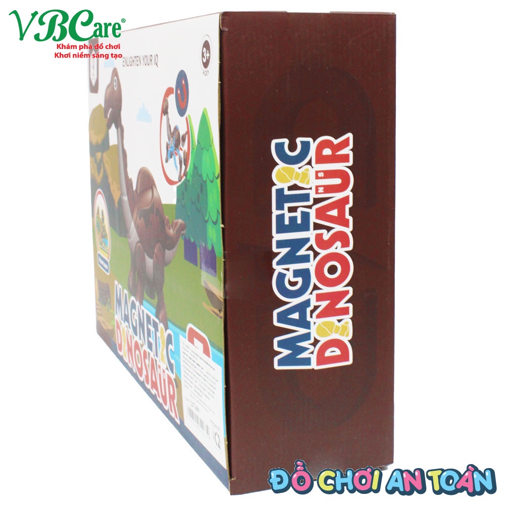 Đồ chơi xếp hình mô phỏng thế giới khủng long nam châm VBC-HD401A