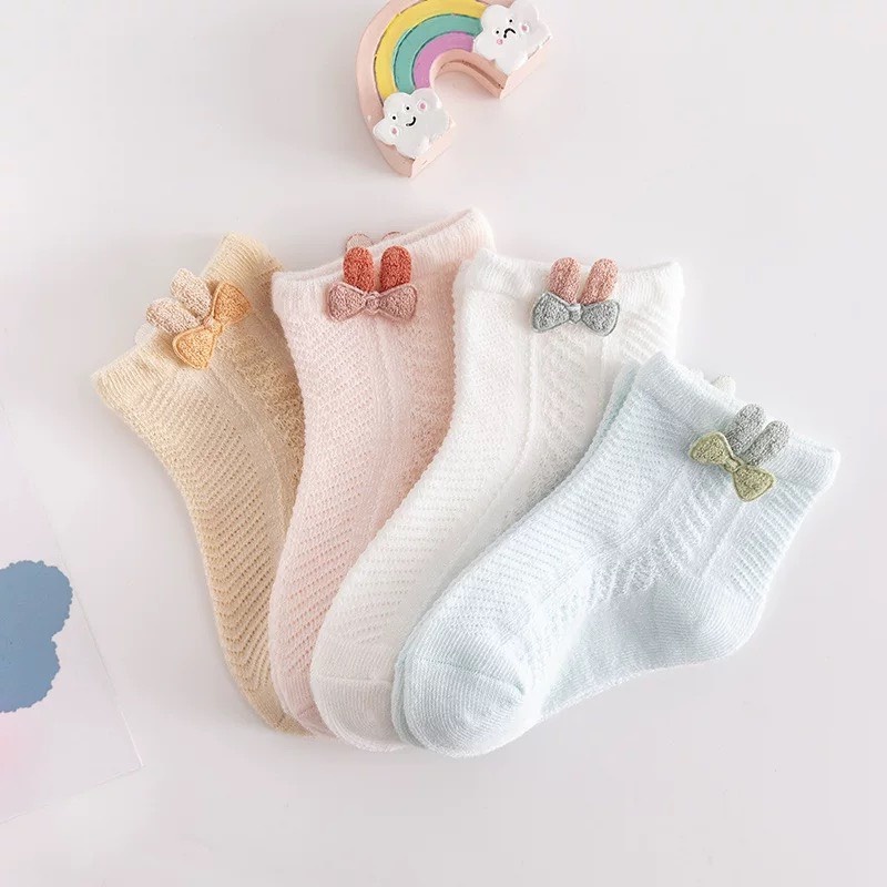 Tất Lưới Cho Bé đính MICKEY/BUNNY co giãn 4 chiều