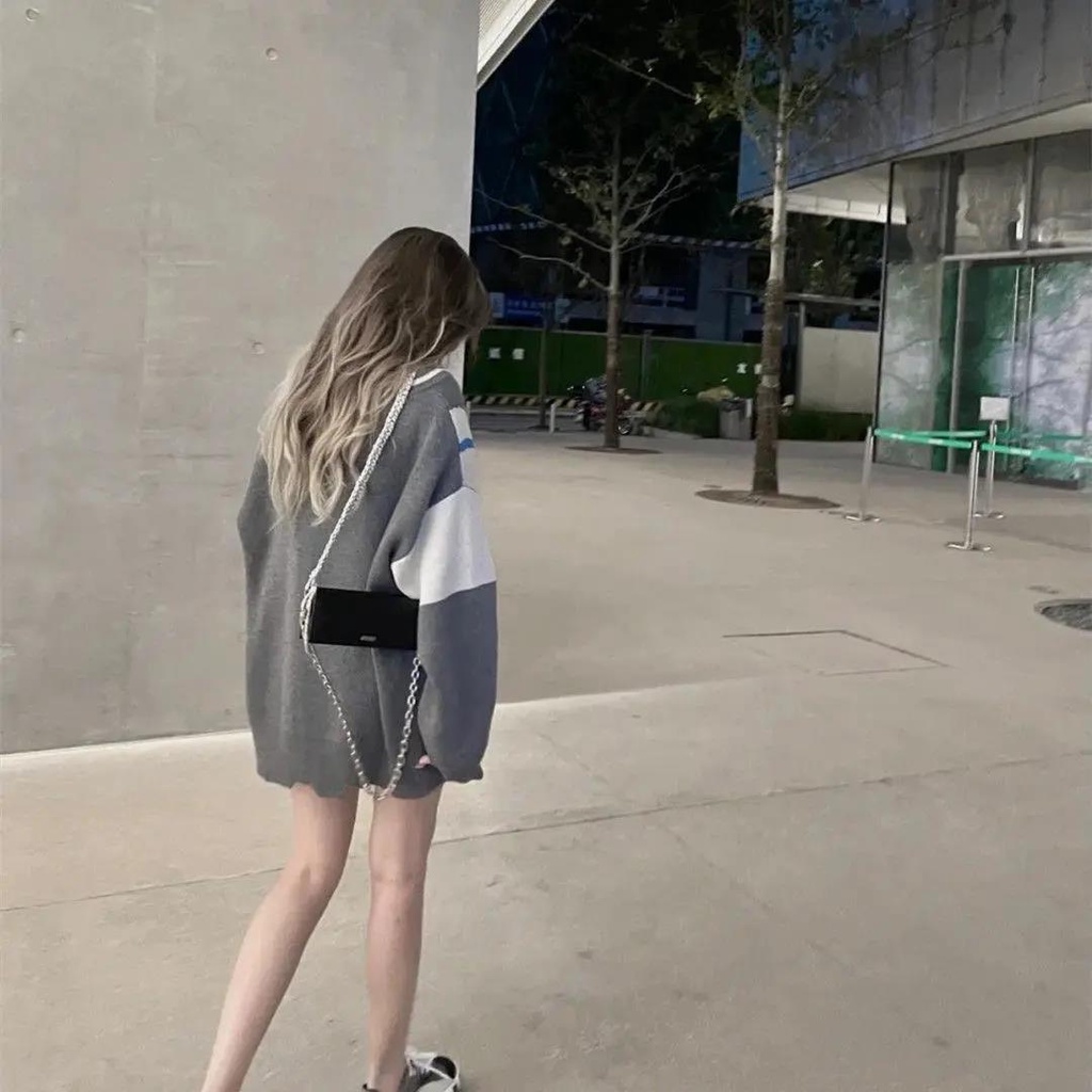 Áo Sweater Dáng Rộng Thiết Kế Mới Thời Trang Dành Cho Mùa Thu Đông