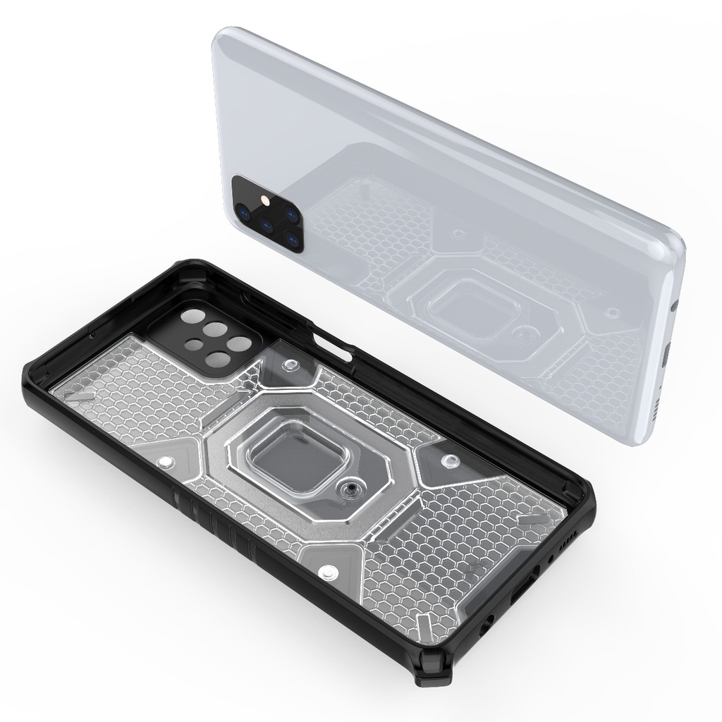 Ốp lưng Samsung M51 tổ Ong Iring chống sốc giá đỡ mặt lưng xem phim bảo vệ toàn diện