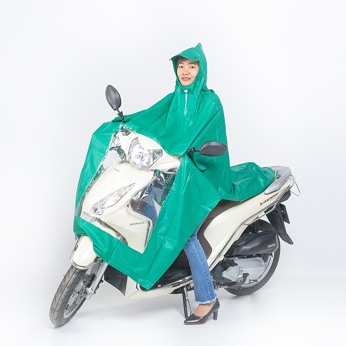 Áo mưa cánh dơi Vải Dù - giao màu ngẫu nhiên