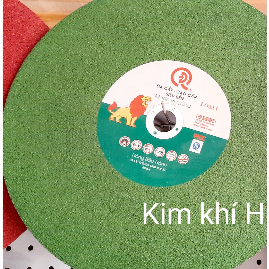 5 viên đá cắt sắt 350mm, đá cắt kim loại Sư tử siêu bền