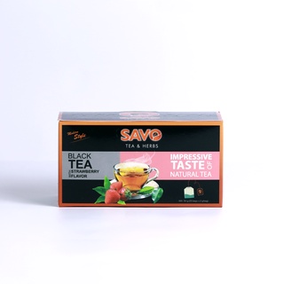 SAVO TRÀ TÚI LỌC - VỊ DÂU (Hộp 25 túi)