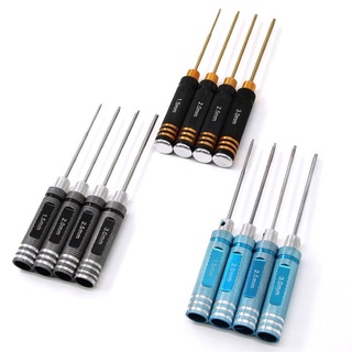 Rc model tool 4-piece screwdriver bộ lục giác 1.5 / 2.0 / 2.5 / 3.0 áp dụng cho mọi loại xe