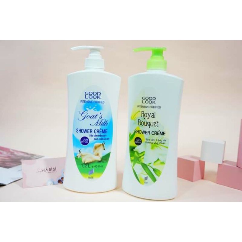 SỮA TẮM SÁNG DA, DƯỠNG ẨM GOOD LOOK 1,2L