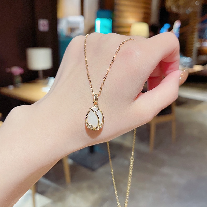 Dây Chuyền Thép Titan Mặt Hình Học Phong Cách Nhật Hàn Cá Tính