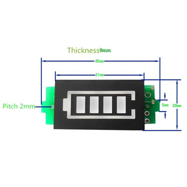 DMST Mạch báo dung lượng pin Li-ion 3.7V hiển thị vạch