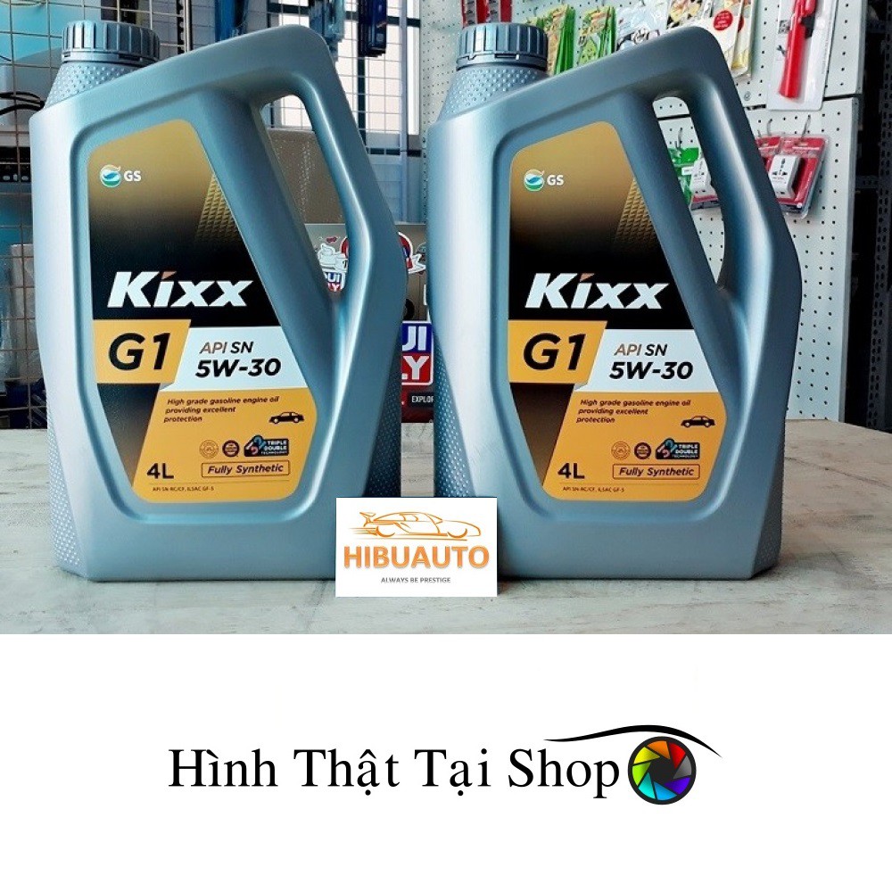 1 Thùng Dầu Tổng Hợp Kixx G1 API SN 5W-30 - 10W-40 Công Nghệ Triple Double Thùng Nhựa