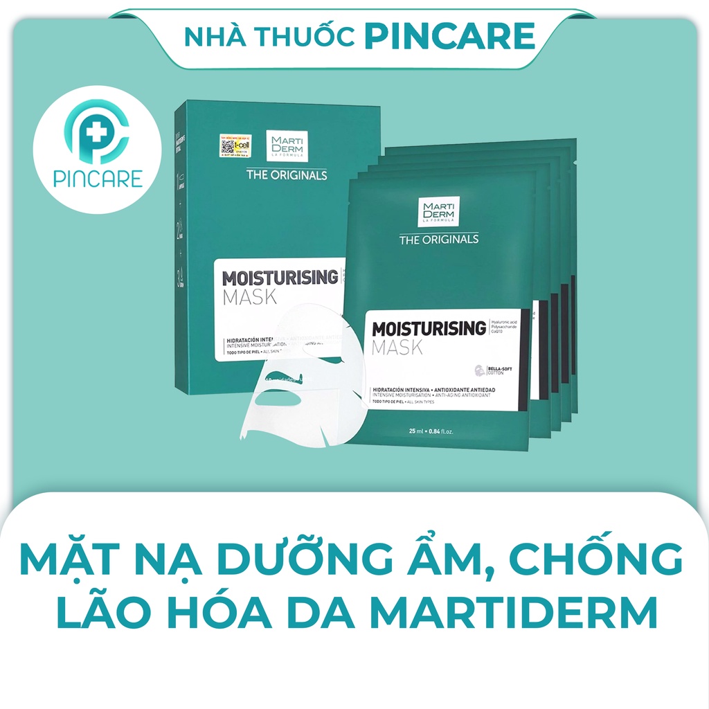 Mặt nạ dưỡng ẩm phục hồi da Martiderm The Originals Moisturizing Mask (Miếng Lẻ) - Hàng chính hãng - Nhà thuốc PinCare