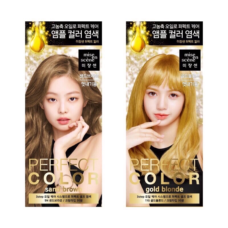 Thuốc nhuộm tóc Black Pink Perfect Color Hair Dye Mise En Scene