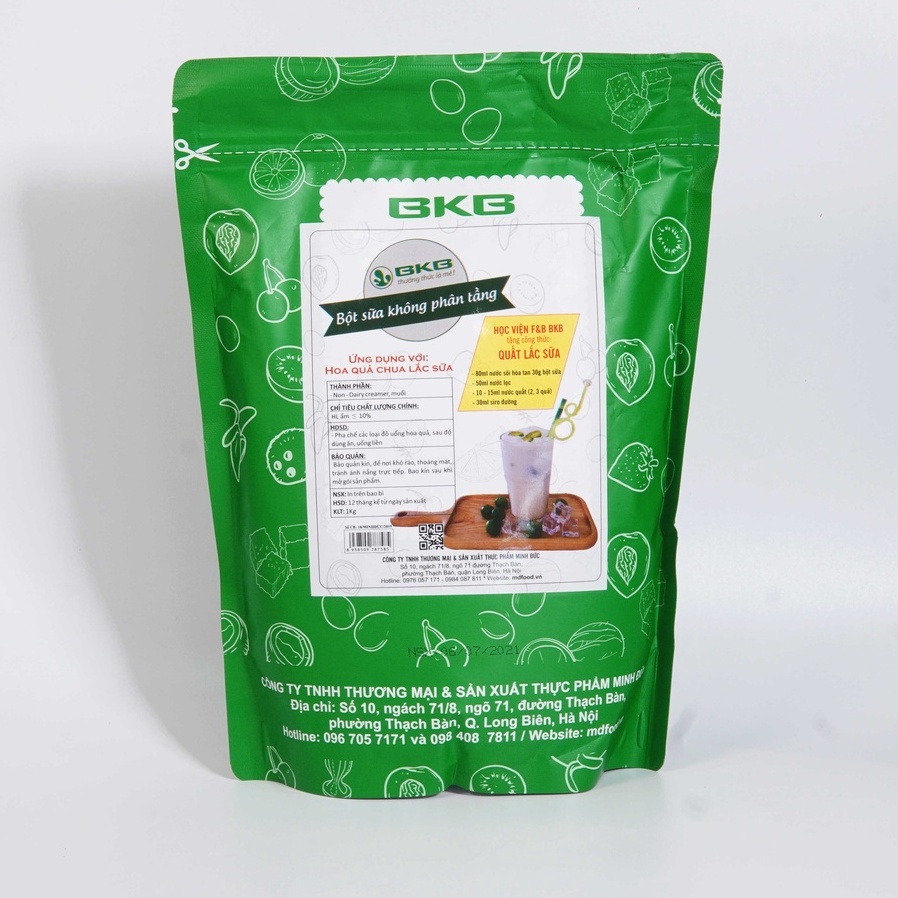 Bột quất lắc sữa gói 1kg - Đồ uống giải khát thơm ngon, độc đáo
