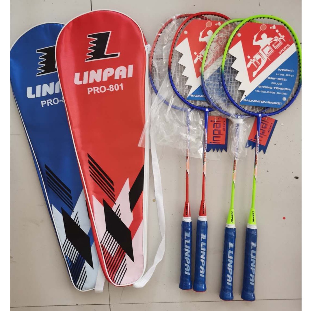 Bộ 2 chiếc vợt cầu lông chính hãng linpai 801