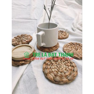 Tấm lót ly, đế lót ly lục bình, dùng lót lý và trang trí nhiều kiểu dáng