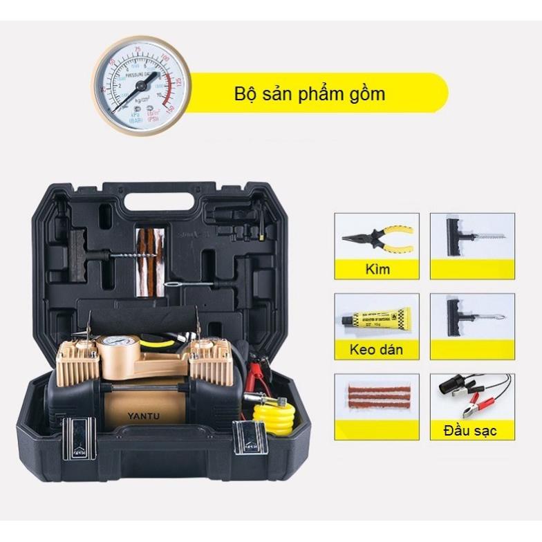 Máy Bơm Lốp Xe Hơi/Xe Đạp 300PSI Thiết Kế Nhỏ Gọn Tiện Dụng