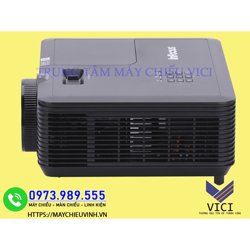 Máy chiếu chính hãng Infocus P130 độ sáng 3800 ansilumen, công nghệ DLP bảo hành 2 năm thân máy, Chiếu được ban ngày.