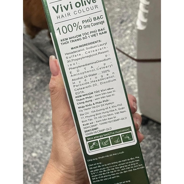 KEM NHUỘM TÓC VIVIOLIU