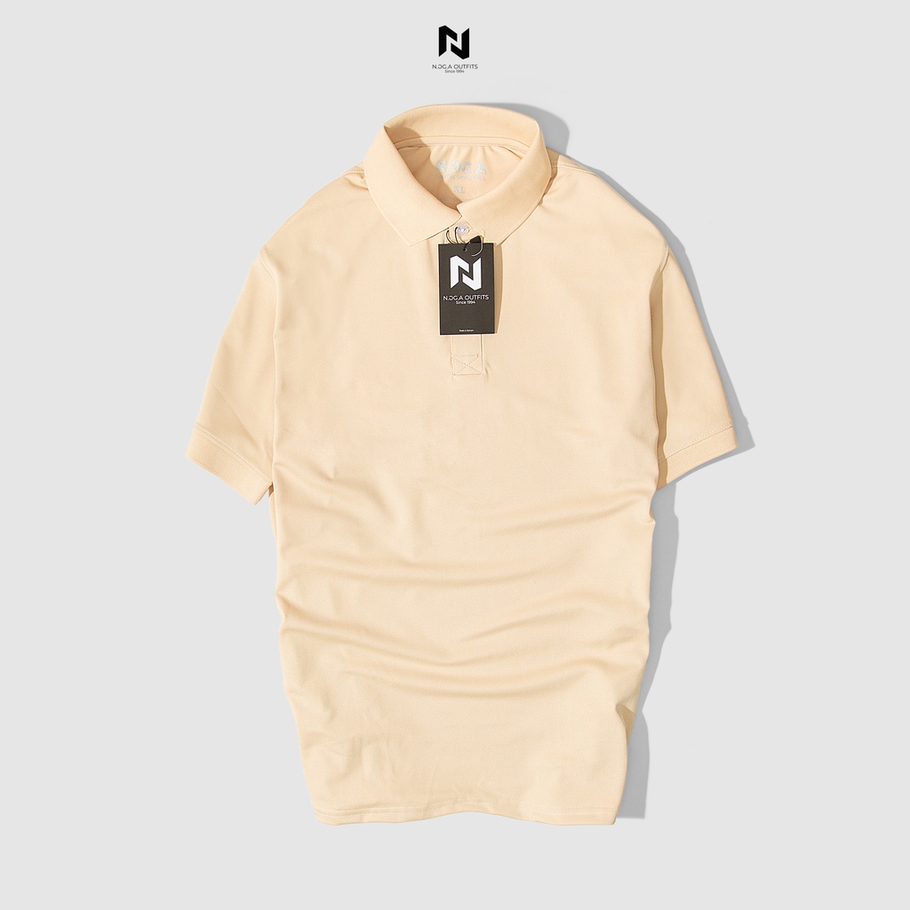 Áo Polo Nam N.GG.A thiết kế cổ bẻ, kiểu dáng basic, chất thun cá sấu thoáng mát co dãn 4 chiều - Đủ size