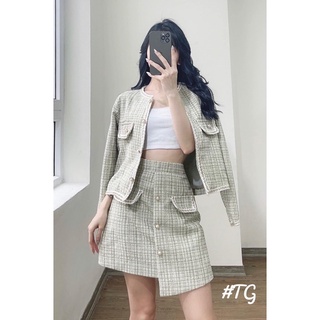 SET DẠ TWEED ĐỦ MÀU HÀNG ĐẸP