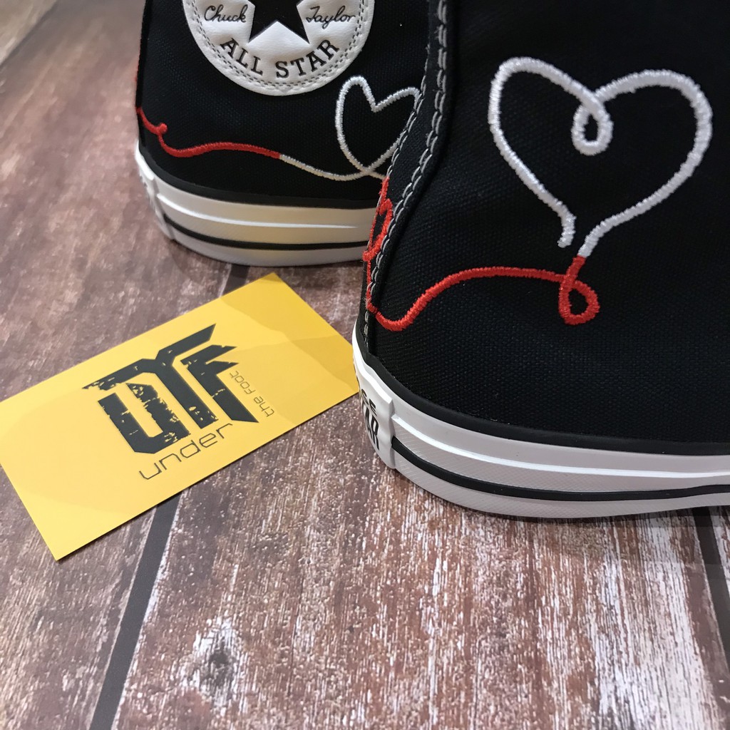 Giày Converse Chuck Taylor All Star Valentine's Day Đen 171158c