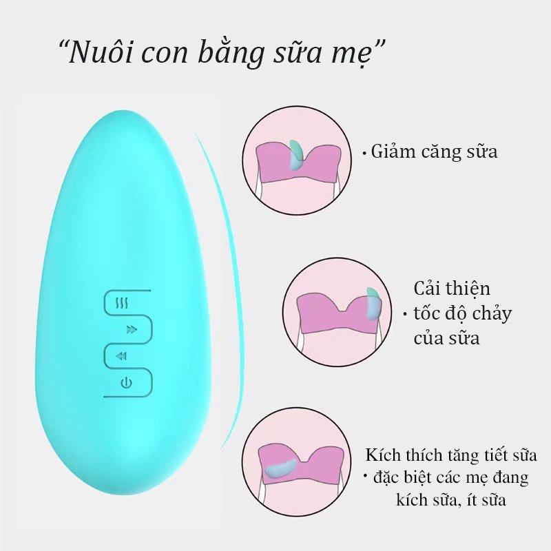 Máy Thông Tia Sữa / Máy massage ngực thông tắc tia sữa Mommy Tự Làm Hiệu Quả Tức Thời An Toàn Ngừng Tái Phát