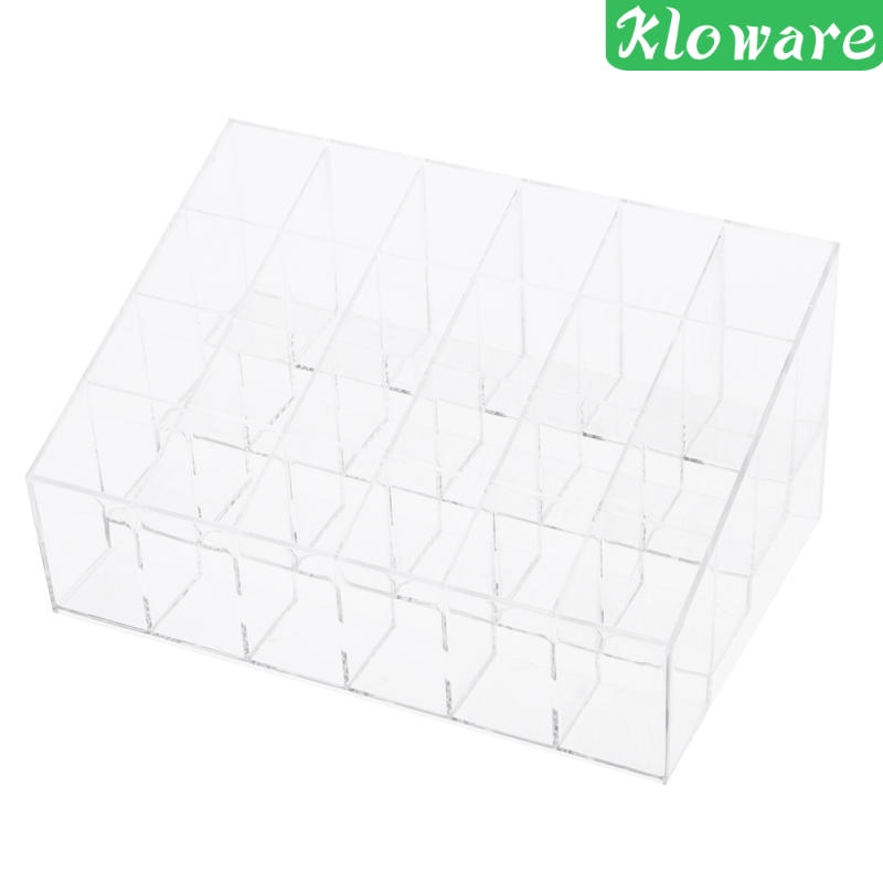 Giá Đỡ Trưng Bày Son Môi 24 Ngăn Bằng Acrylic Trong Suốt
