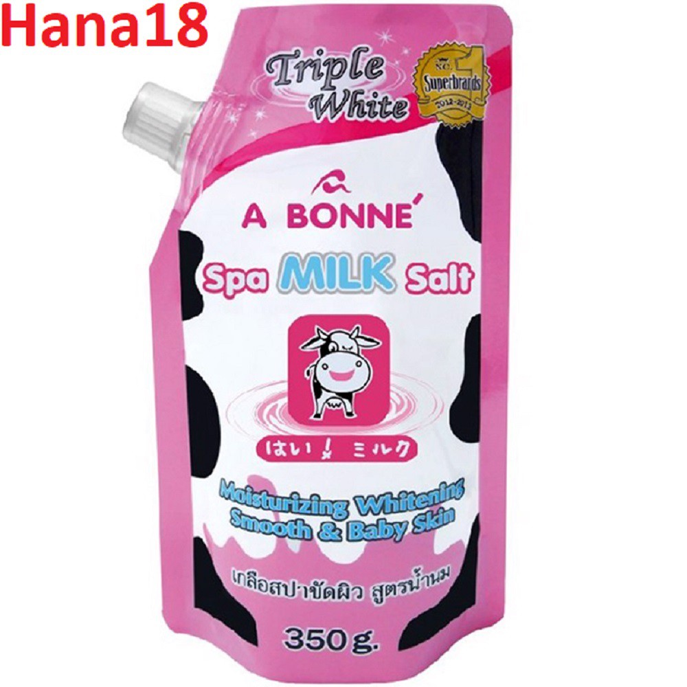 Muối Bò Tẩy Tế Bào Sữa Bò A Bonne 350g Thái Lan Hana18 cung cấp hàng 100% chính hãng