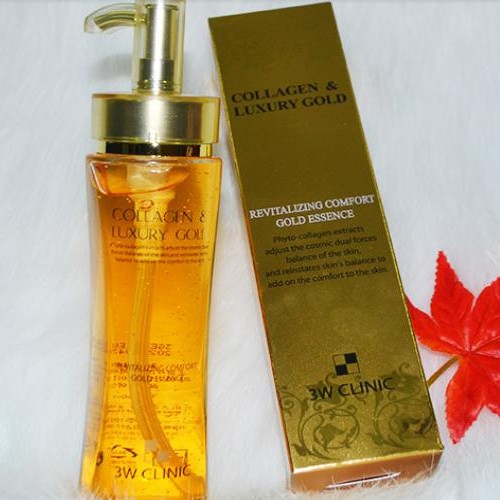 Tinh chất dưỡng da vàng 24k Essence - 3W CLINIC Collagen & Luxury Gold Revitalizing Comfort Gold Essence