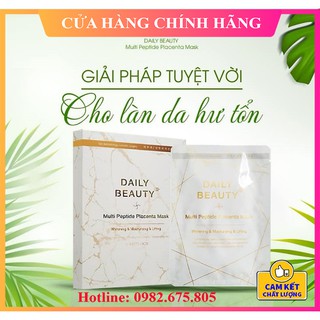 [FREESHIP- HÀNG CAO CẤP]COMBO 5 HỘP Mặt nạ nhau thai cừu Daily Beauty Multi peptide Placenta Mask
