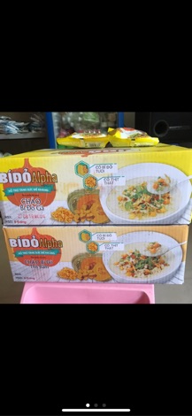 1 thùng 30goi cháo Bí Đỏ Thịt băm