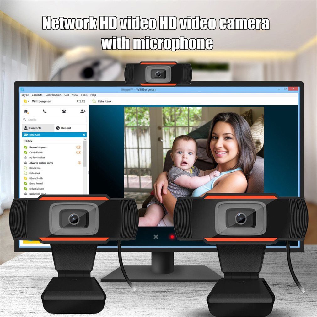 Webcam máy tính chuyên dụng cho Livestream, Học và Làm việc Online siêu rõ nét FULL HD 1080P - quay chữ rõ nét