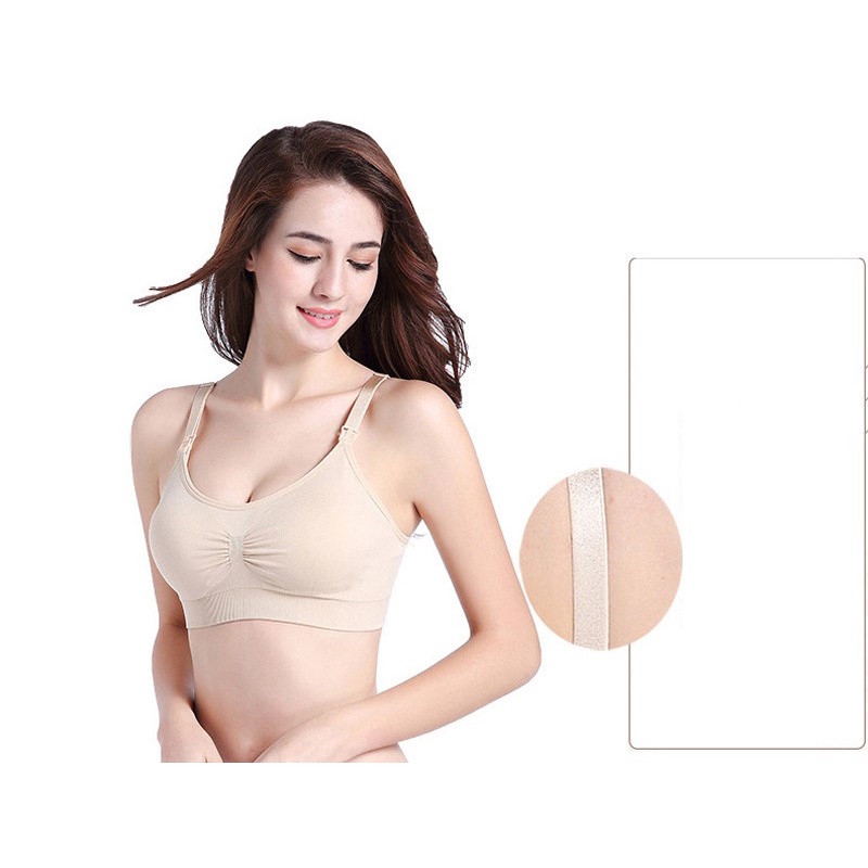 Áo Lót Bầu Bú Sau Sinh Áo Hút Sữa Rảnh Tay  AL57