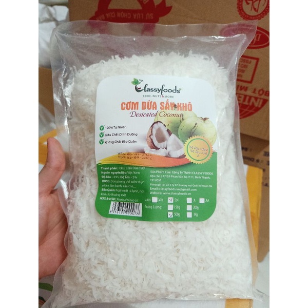 Cơm dừa sợi sấy khô 100g - Vụn dừa siêu ngon (giá tận xưởng)