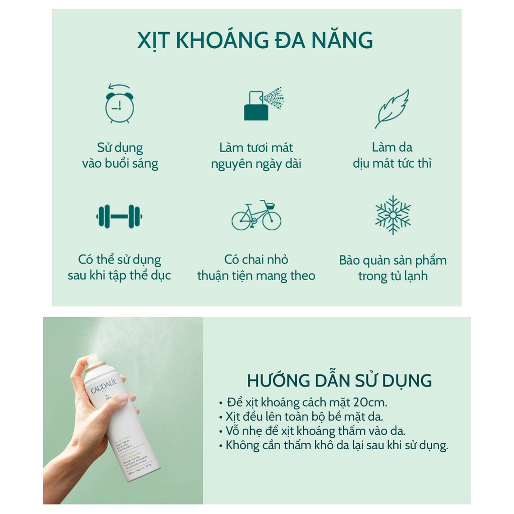 Xịt Khoáng Caudalie Grape Water