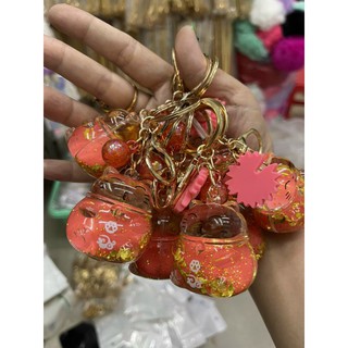Móc khoá nước mèo thần tài may mắn