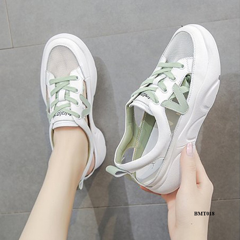 Giày thể thao nữ hở gót, Sandals rọ nữ thoáng khí, chống trơn, siêu êm, dùng đi làm, đi chơi BMT018