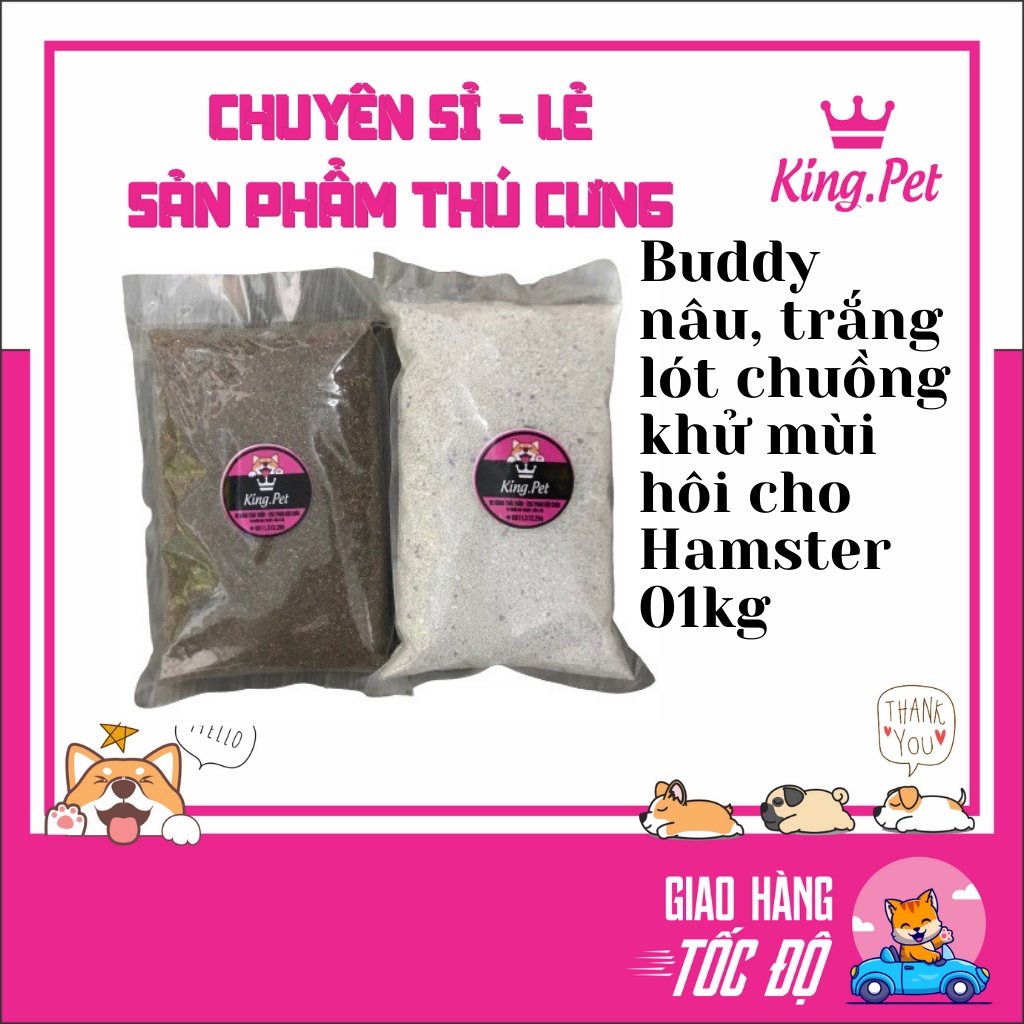 Buddy nâu lót chuồng khử mùi hôi cho Hamster 01kg